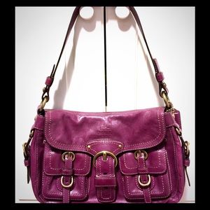 Coach leather shoulder bag